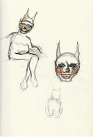 sketches, pencil on paper, carrie roseland