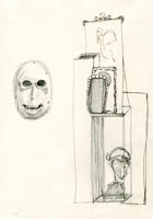 sketches (autocontrast), pencil on paper, carrie roseland